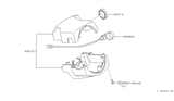 Diagram for 1992 Infiniti M30 Steering Column Cover - 48474-F6621