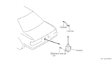 Diagram for 1991 Infiniti M30 Tailgate Lock Actuator Motor - 84680-F6400