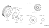 Diagram for 1990 Infiniti M30 Spare Wheel - 40300-62S00