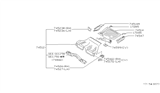 Diagram for 1990 Infiniti M30 Floor Pan - 74514-41L30