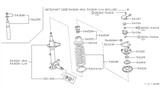 Diagram for Infiniti M30 Shock And Strut Mount - 54320-58S00