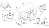 Diagram for 2002 Infiniti Q45 Tailgate Lock - 84631-AR200