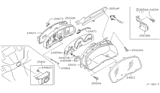 Diagram for Infiniti Q45 Speedometer - 24820-AR270