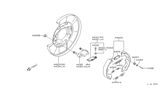 Diagram for Infiniti Q45 Parking Brake Shoe - 44060-AR06K