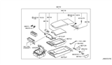 Diagram for 2005 Infiniti Q45 Cup Holder - 68430-AR411