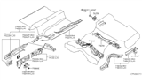 Diagram for 2004 Infiniti Q45 Rear Crossmember - 74540-AR200