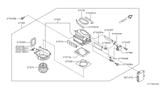 Diagram for 2003 Infiniti Q45 Blend Door Actuator - 27730-AR200