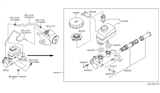 Diagram for 2003 Infiniti Q45 Brake Fluid Level Sensor - 46048-AG300