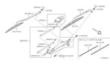 Diagram for 2006 Infiniti Q45 Wiper Blade - 28895-AR205