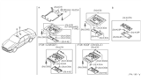 Diagram for 2004 Infiniti Q45 Dome Light - 26430-AT565