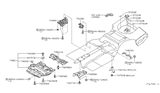 Diagram for Infiniti M45 Engine Cover - 75830-AR000