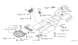 Diagram for Infiniti Q45 Engine Cover - 75830-AR000