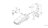 Diagram for 2004 Infiniti Q45 Trunk Latch - 84623-AR000