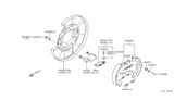 Diagram for Infiniti Q45 Parking Brake Shoe - 44060-AR025