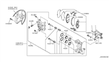 Diagram for 2003 Infiniti M45 Brake Dust Shields - 41160-AR000