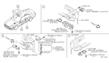 Diagram for Infiniti Q45 Power Window Switch - 25411-AR201