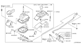 Diagram for Infiniti Q45 Shift Knob - 34910-AR214