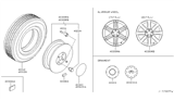 Diagram for 2004 Infiniti Q45 Wheel Cover - 40315-AR015