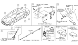 Diagram for 2002 Infiniti Q45 Car Key - 28268-AR200