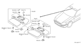 Diagram for 2003 Infiniti Q45 Sun Visor - 96400-AR205