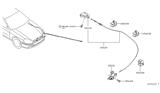 Diagram for Infiniti Q45 Hood Latch - 65601-AR200