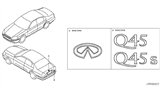 Diagram for Infiniti Q45 Emblem - 84895-AR200