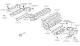 Diagram for 2006 Infiniti Q45 Exhaust Manifold - 14002-CR900