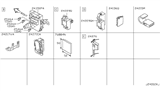 Diagram for Infiniti Q45 Fuse Box - 24350-AR211