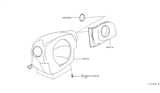 Diagram for 2003 Infiniti Q45 Steering Column Cover - 48474-AR200