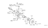 Diagram for 2006 Infiniti M35 Steering Knuckle Bushing - 55152-AR000