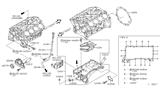 Diagram for 2003 Infiniti M45 Oil Pan - 11110-AR200