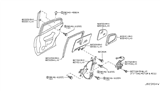 Diagram for Infiniti Q45 Weather Strip - 82272-AR000