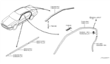 Diagram for 2006 Infiniti Q45 Door Moldings - 63874-AT505