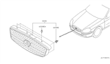 Diagram for Infiniti Q45 Grille - 62310-AR200