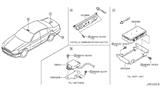 Diagram for 2006 Infiniti Q45 Antenna - 28212-CW50B