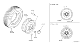 Diagram for 2003 Infiniti Q45 Spare Wheel - 40300-CD017