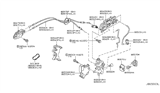 Diagram for Infiniti Door Latch Cable - 80506-AR000