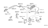 Diagram for Infiniti G35 Door Latch Cable - 80506-AR000