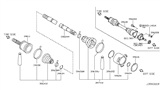 Diagram for 2004 Infiniti Q45 Axle Shaft - 39600-AR400