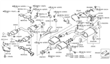 Diagram for Infiniti QX80 Exhaust Hanger - 20651-5L300