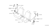 Diagram for 2004 Infiniti Q45 Seat Belt - 86842-AT500