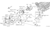 Diagram for Infiniti FX35 Water Pump Gasket - 21014-AR001