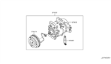 Diagram for Infiniti Q45 A/C Compressor - 92600-AS520