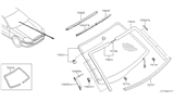 Diagram for Infiniti Q45 Windshield - 72700-AR202