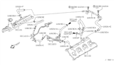 Diagram for 2002 Infiniti Q45 PCV Hose - 11826-AR280