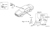 Diagram for 2003 Infiniti Q45 Car Mirror - K6301-AR260