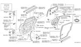 Diagram for Infiniti Q45 Weather Strip - 82836-AR000