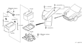 Diagram for Infiniti FX35 Battery Tray - 24420-M6600