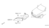 Diagram for Infiniti Q50 Side Marker Light - 26135-4GA1A