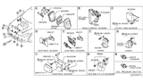 Diagram for Infiniti Q50 Body Control Module - 284B7-3JV0D